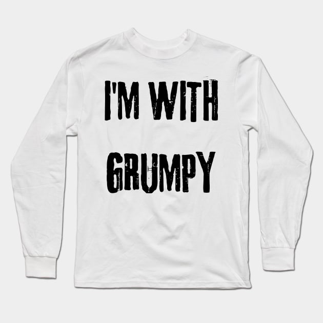 I'm with grumpy Long Sleeve T-Shirt by mdr design